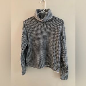 Christian Siriano Black and White Turtle Neck Sweater